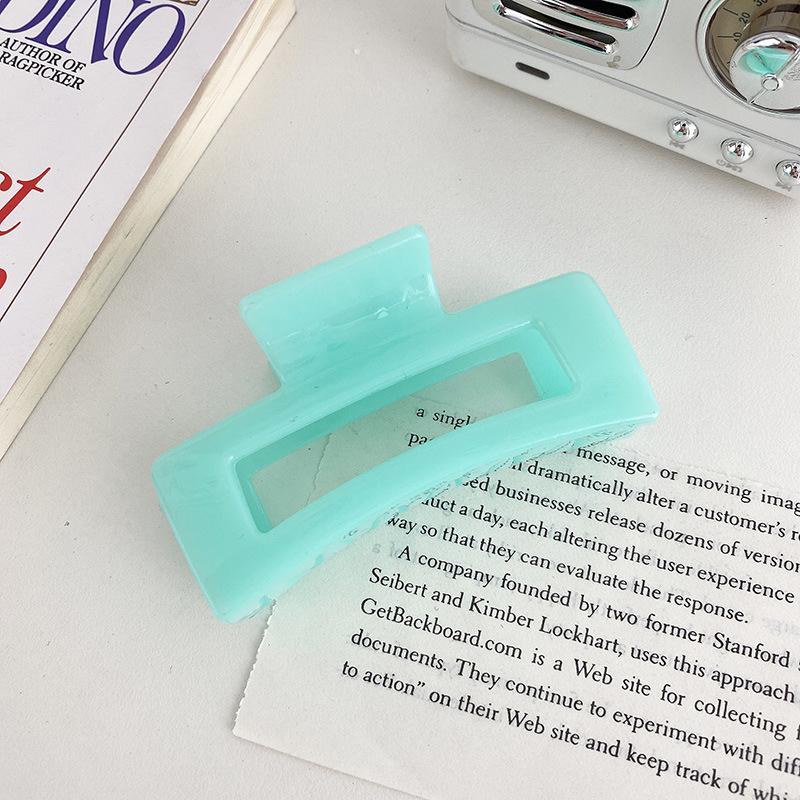 Korean Women Girls Plastic Hair Claws Hair Clips Headwear Large Size Hairpin Crab Barrette Fashion Ornament Hair Accessories