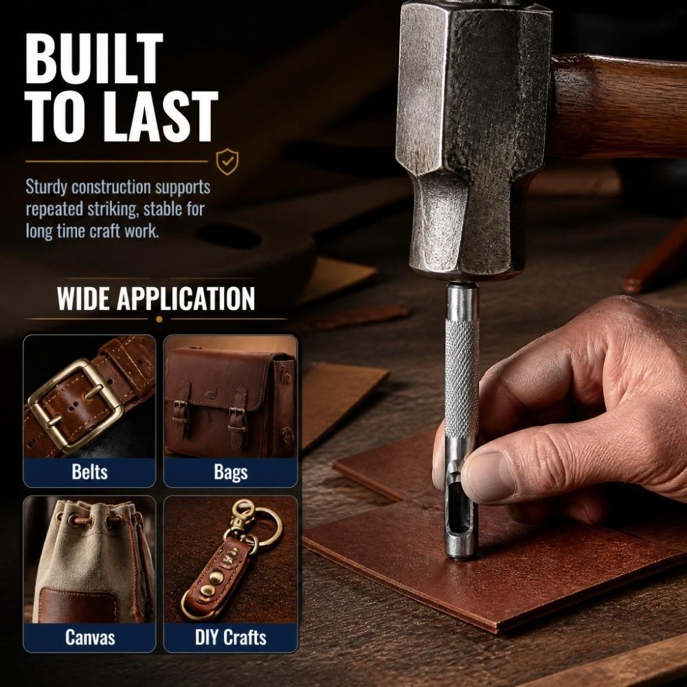 Metal Construction Leather Hole Punch Tool Leather Prong Set DIY Projects