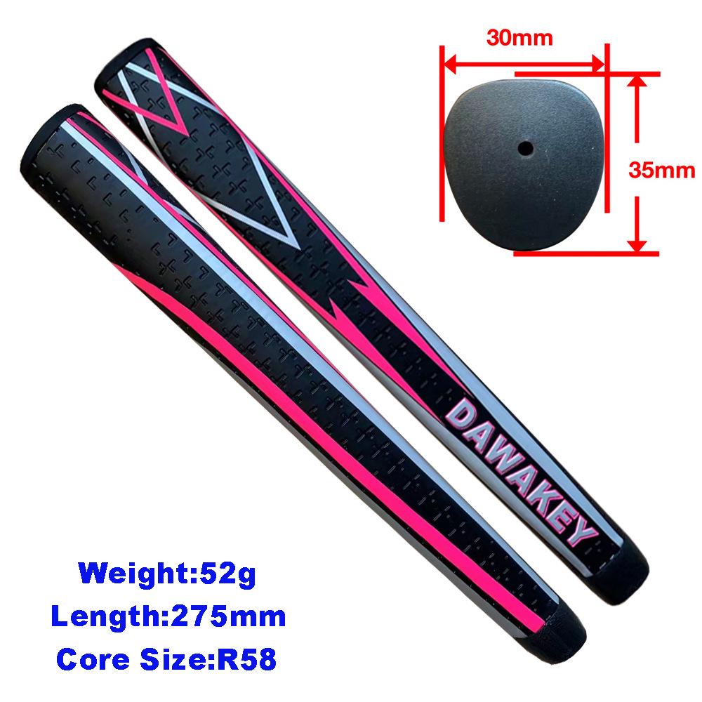 Medium Lightweight Rocket Pattern Golf Putter with Customizable LOGO Grip розовый