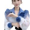 Three-Dimensional Flower Sunscreen Shirt with A Sense Design Long-Sleeved Clothes and Women's Temperament Joker Top