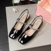 Yuexinwang Genuine Leather Flat for Huizhou Women's Shoes Grape Mother with the Same Slippers, Wearing Silver New Bag Head and Empty Sandals
