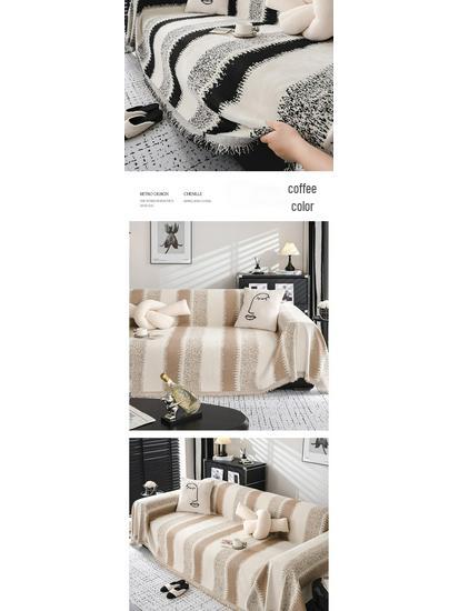 2024 Premiumowy Uniwersalny Pokrowiec na Sofę z Chenille - Wysokiej Klasy, Całoroczny, Pełne Pokrycie