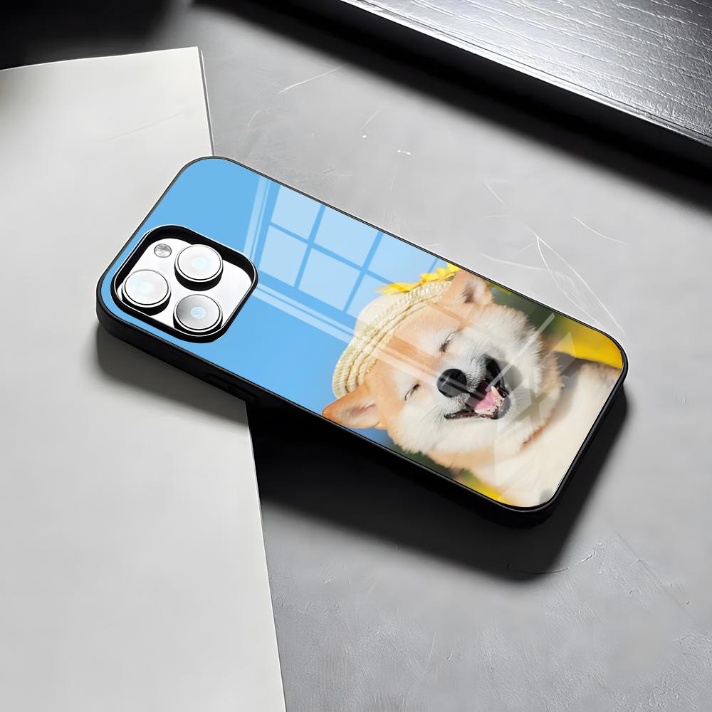 

Cute Shiba Inu Phone Case For IPhone 17 Pro Max 15 Pro 16 14 Plus 12 13 Mini 11 Pro Shockproof Glass Cover iPhone11Pro