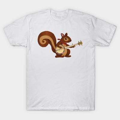 T Shirt Women Squirrel With A Bango On His Knees Harajuku Print Kawaii Tshirt Summer Short Sleeve Female T-Shirt Top Tee
