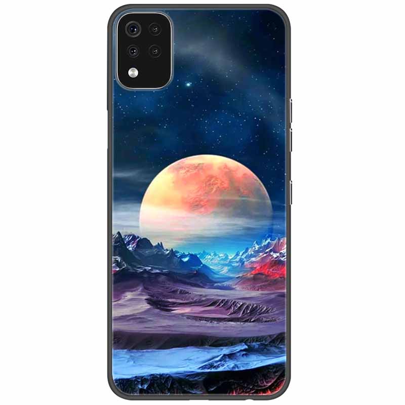 Phone Case For LG K42 K52 K62 Q52 Case Soft Painted Wolf Silicone Black Covers For LG K62 Cases K 42 Shockproof Funda for LGK52
