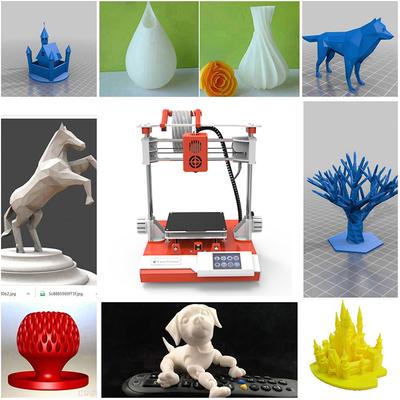 EasyThreed K6 3D Printer FDM Desktop Printing Machine 100x100x100mm4x4x4inches Print Size