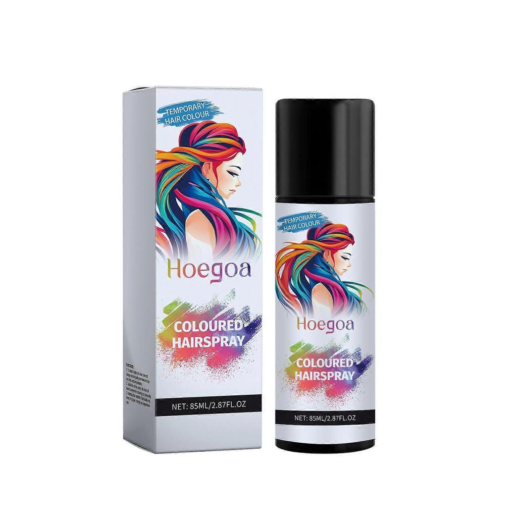 Temporary black hair spray easy to color scalp easy and gentle disposable black dye spray 85ml