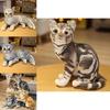 Realistic Simulation Cat Stuffed Plush Toy For Kids Home Decor And Gift