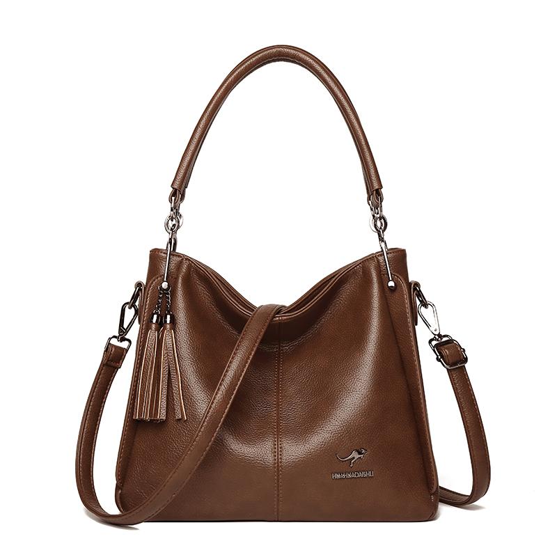 PU Messenger Bag Women's Large Capacity Shoulder Bag Mother Bag