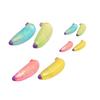 Glitter Banana Sugar Ball Slow Rebound Stress Relief Clear Banana Squeeze Sensory Toy Anxiety Relieving Simulated Fruit Stress Ball