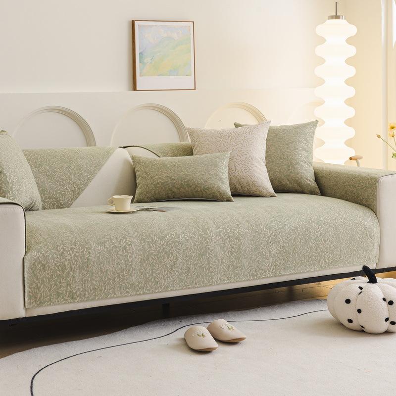 

Чехол для французского дивана Pet Protective Non Slip 3 4 Seater Chenille Sofa Slipcover Chair Towel Furniture Protector All Seasons Cushion cover45x45cm