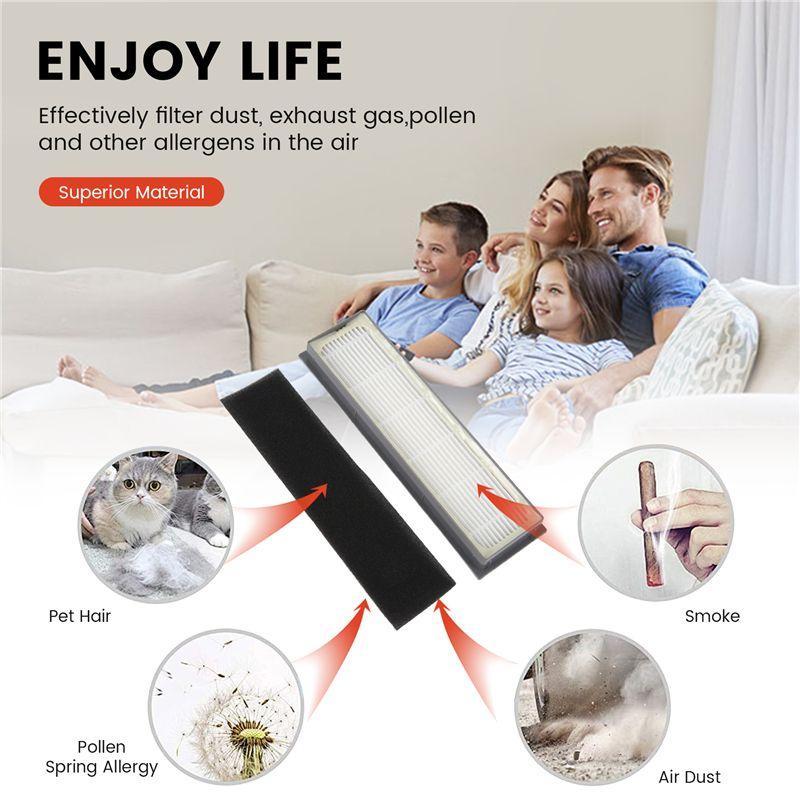 AEE4-Main Brush Side Brush Hepa Filter Mop Cloths Rag For Xiaomi Robot Vacuum Mop 2S Cleaner XMSTJQR2S Replacement Parts
