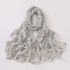 New Print Floral Chiffon Hiajb Printed Hijab Scarf Headscarf Veil Oil Painting Style Muslim Fashion Hijabs for Women Turban