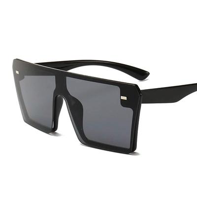 Classic Vintage Oversized Sunglasses Woman Brand Designer Mirror Plastic Male Sun Glasses Retro Big Frame Square Lentes