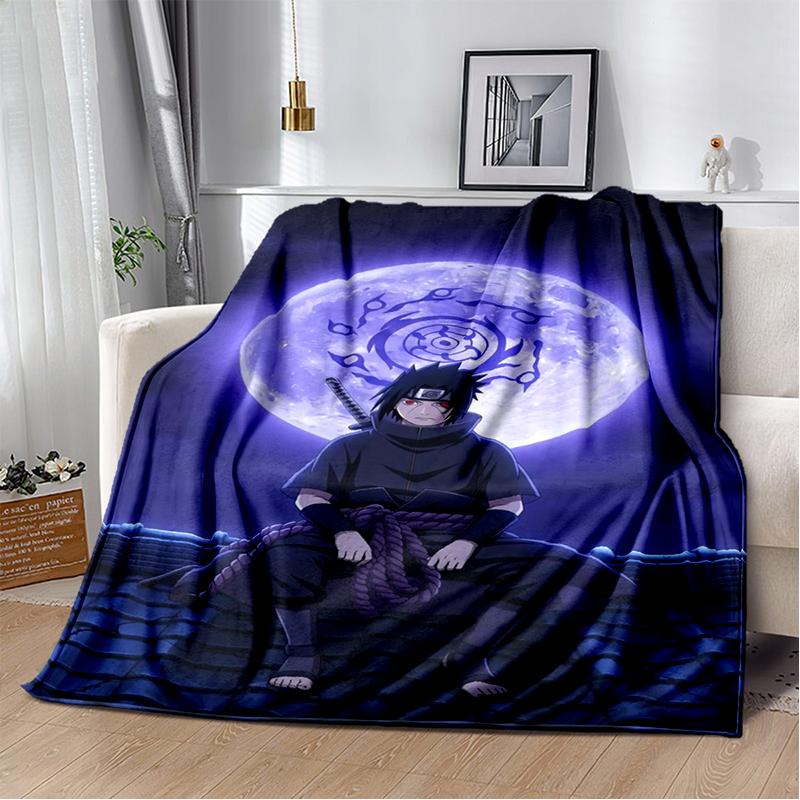 3D N-Naruto Cartoon Anime I-Itachi Flanelldecke Weiche Warme Überwurfdecke für Schlafzimmer Wohnzimmer Bett Reise Camping Picknick Kind