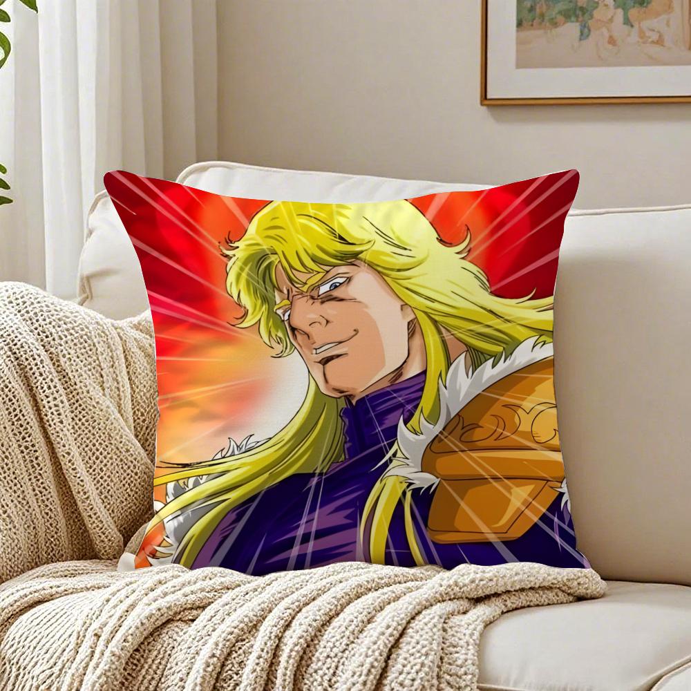 Classic Action Anime HHokuto no Ken Cushion Cover Pillowcase Antidustmite living Room Sofa Decor Cushion Room