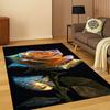 Romantic Rose Flower Daisy Cartoon Carpet Rug for Bedroom Living Room Sofa Playroom Doormat Home Decor,Kid Area Rug Non-slip