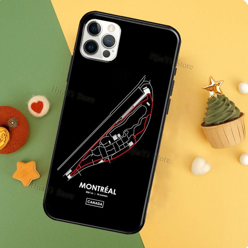 Minimalist F1 Circuit Coque Phone Case For iPhone 12 13 Pro Max 11 14 Pro XS MAX 6 6S 7 8 Plus 5S SE 2020 X XR Cover