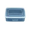0.9L Transparent Food Grade Plastic Storage Box with Flat Lid for Kitchen or Refrigerator.