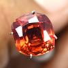 Natural Orange Sapphire Loose Gemstone Flawless 6.15 Ct Square Cut September Birthday Birthstone