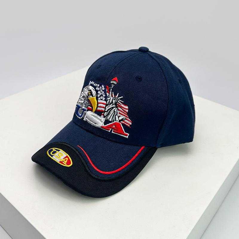 Baseball Stitching Stitched Embroidered Alphabet Eagle America Women  Men For Neutral Gender Fresh Caps Peaked Hats Hardtop Breathable Personal