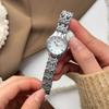 Niche Licht Luxe Zilveren Armbandhorloge Dames Romeins Digitaal Kwarts Horloge, Eenvoudig En High-End Veelzijdig Horloge voor Pendelaars