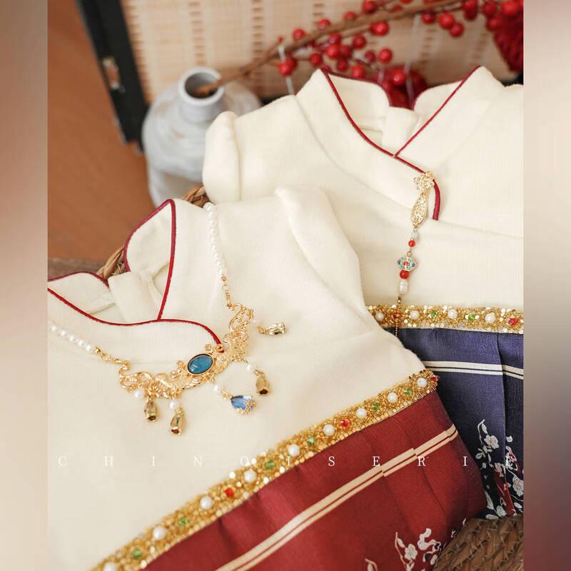 LUSON Baby Girl's Chinese Style Red Dress