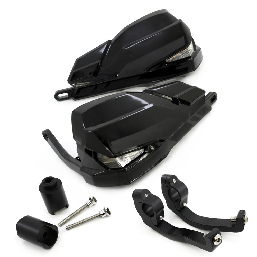 

Светодиодные ручки мотоцикла ветрозащита защита рук Для Honda NC700X NC750X 2012-2019 включая сигнальные огни и дневные ходовые огни чёрный