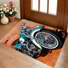 Vintage Motorcycle Living Room Nonslip Area Rug Soft Carpet For Bedroom Game Playroom Sofa Office Home Decor Doormat Christmas Gift C9265