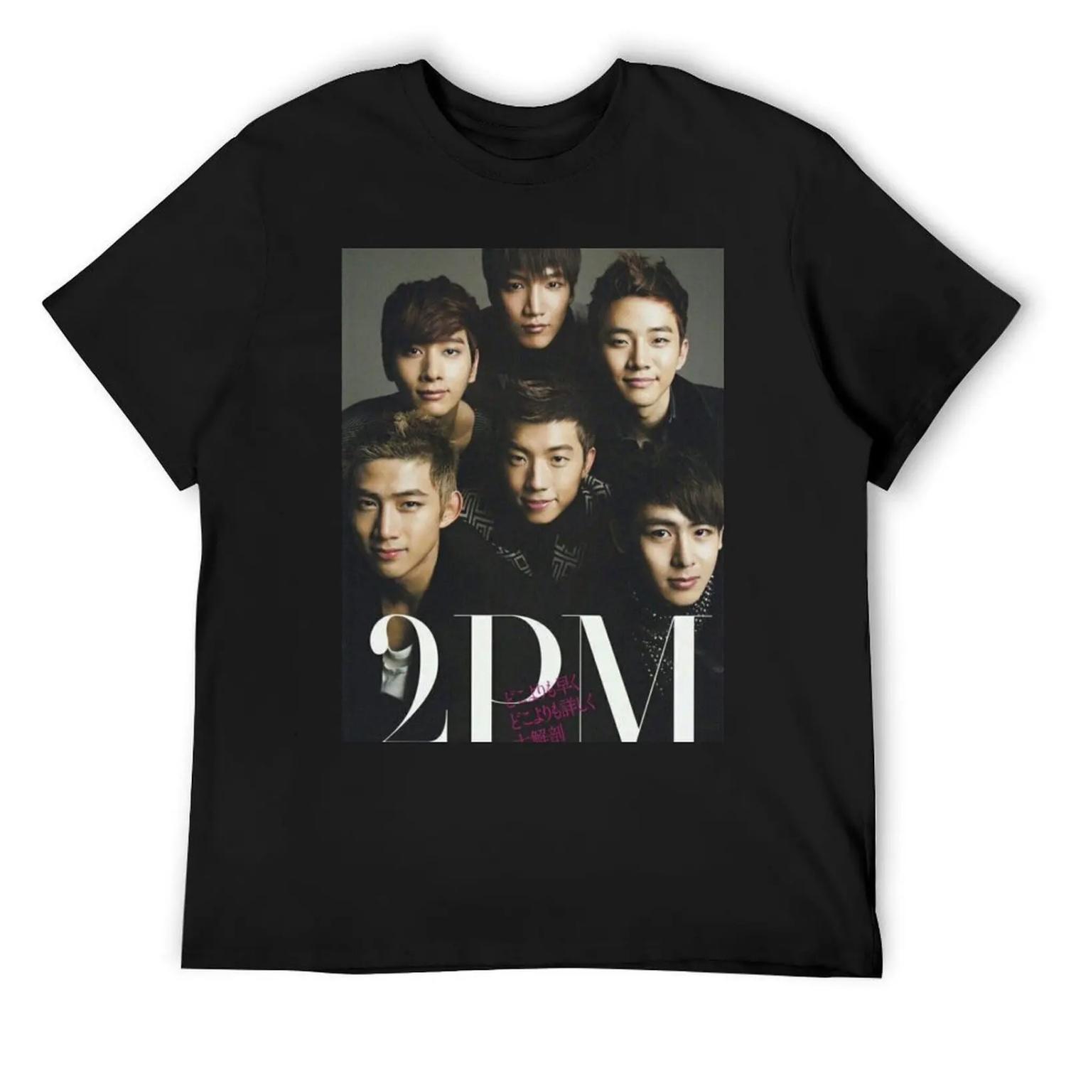 

2PM T-Shirt luxury designer cotton graphic tees funny shirt cotton sweat shirts, men XXXXXL чорний