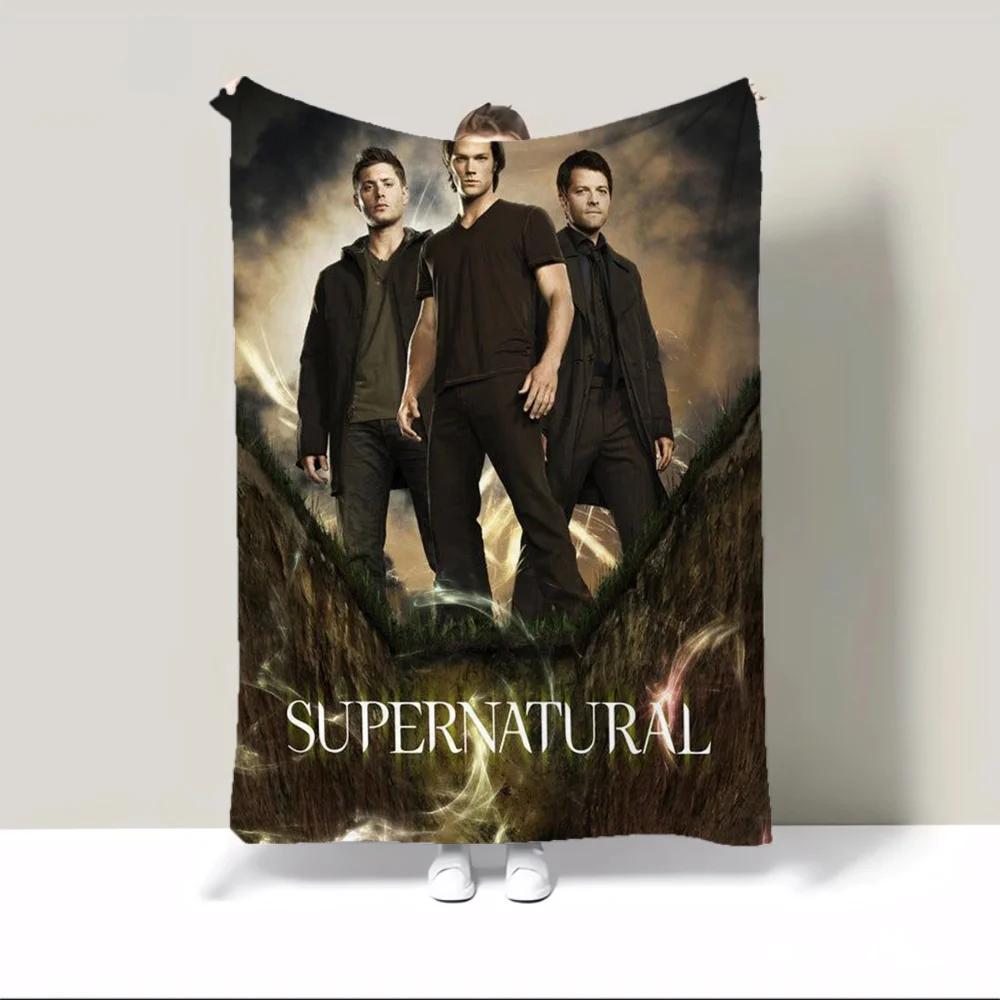 Supernatural Join the Hunt Camping Blanket King Size Fluffy Plaid Fluffy Soft Blankets & Throws Warm Winter Blankets for Sofa