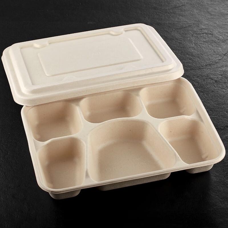 Bai Chufang Fully Degradable 6-Compartment Meal Prep Containers