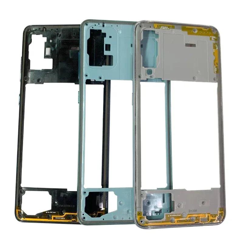 Handygehäuse Mittelrahmen für Samsung A71 A715 A51 A515 A31 A315 Mittleres Chassis Cover mit Tasten Reparaturteil