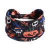 Halloween Christmas Headband Wide Yoga Sports Headband Pumpkin Skull Ghost Holiday Headband Female