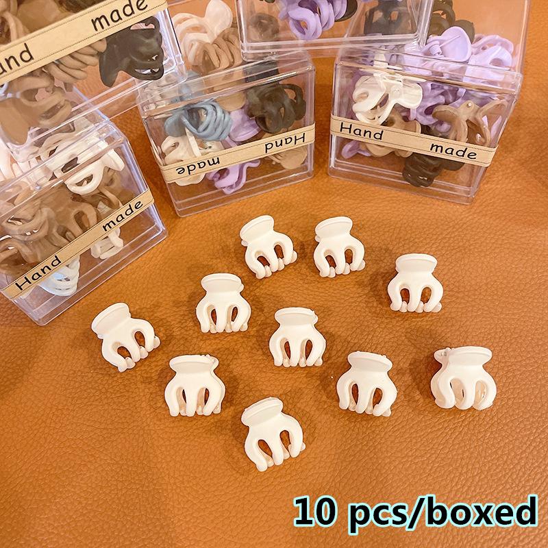 Kawaii Korean Mini Claw Hair Clip Set Hairpins Women Girls Baby Small Hair Crab Hoop Clipper Office Accessories Holder Headdress