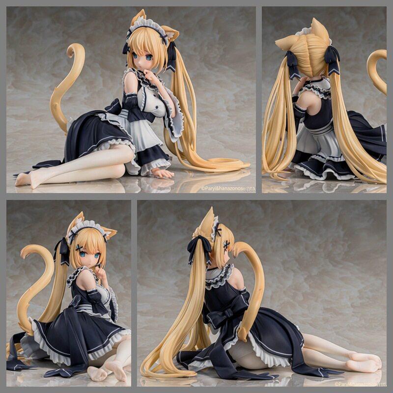 Anime VTuber Hanazono Serena Cute Cat Maid Girl Figure PVC Model PC Case Decor Desktop Ornament Collectible Gift For Otaku Fans