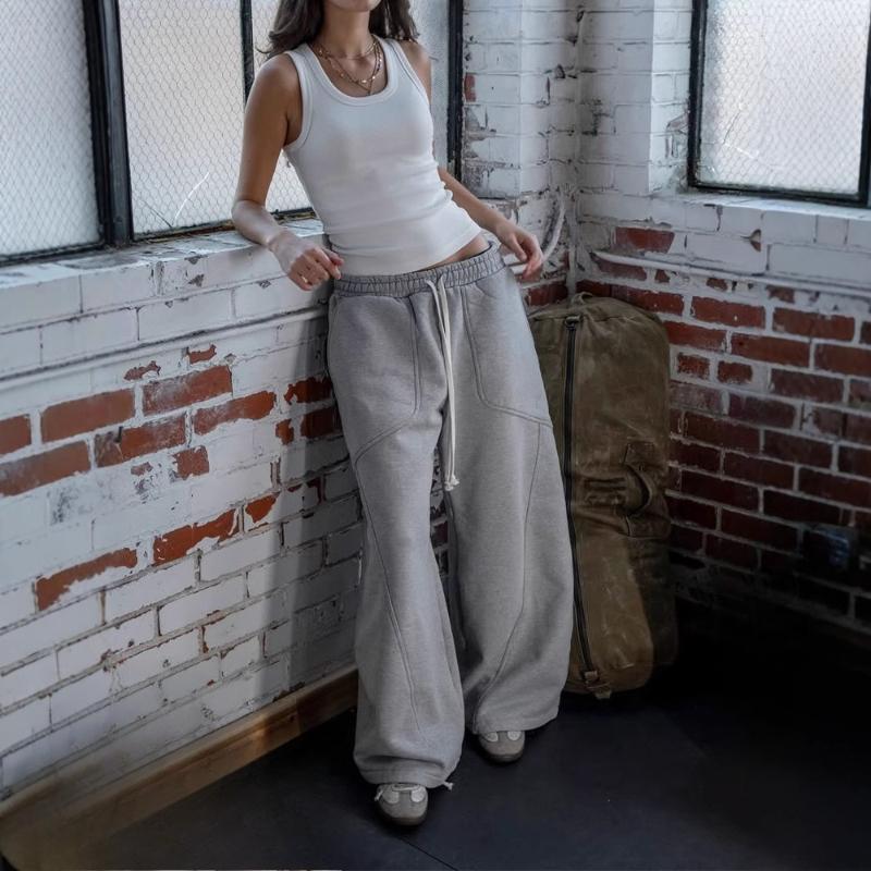European and American Spring/Summer Men's and Women's Wide Leg Sports Pants
