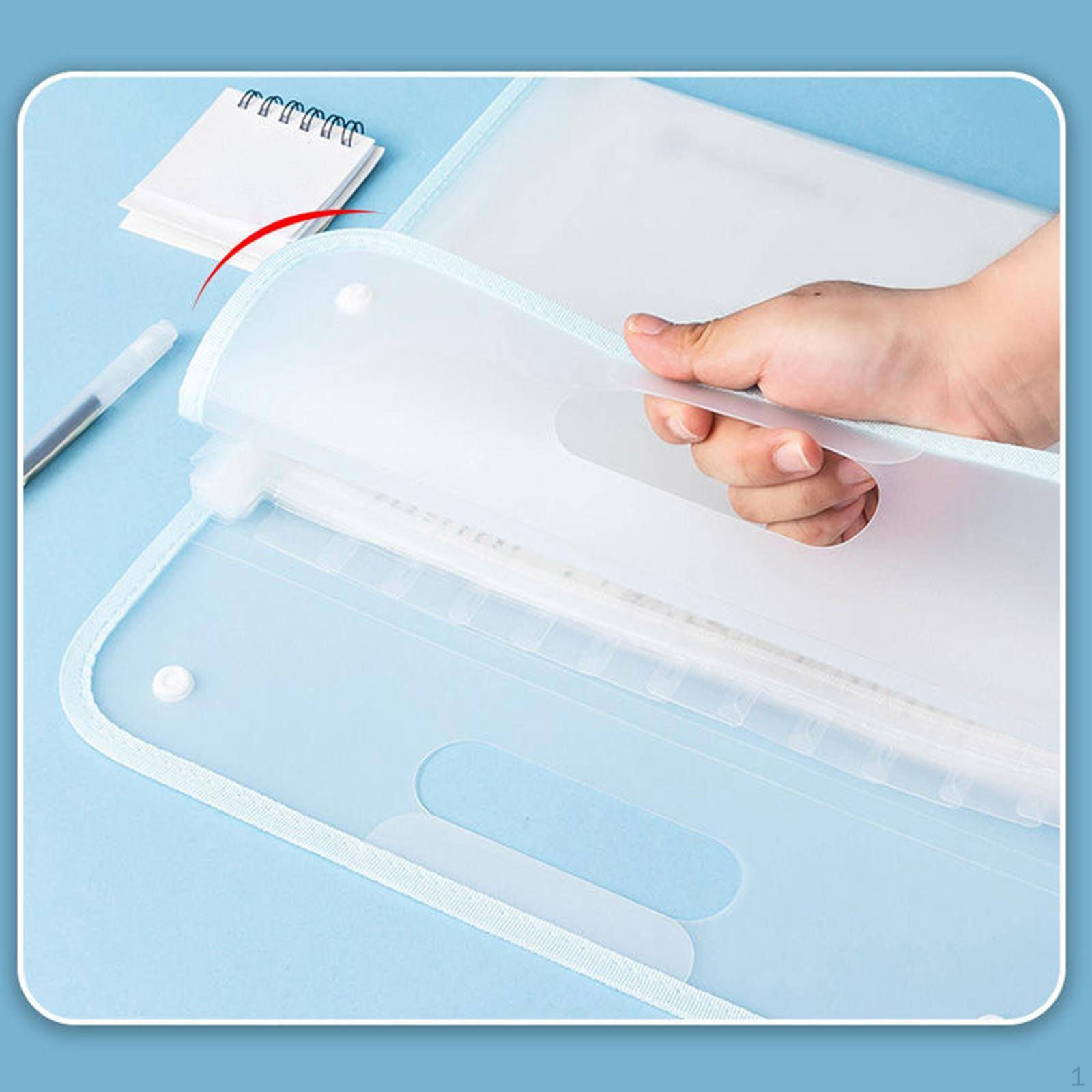 

Портативная папка-аккордеон формата А4, 13 слоев, большая вместимость, многофункциональная сумка для документов синий