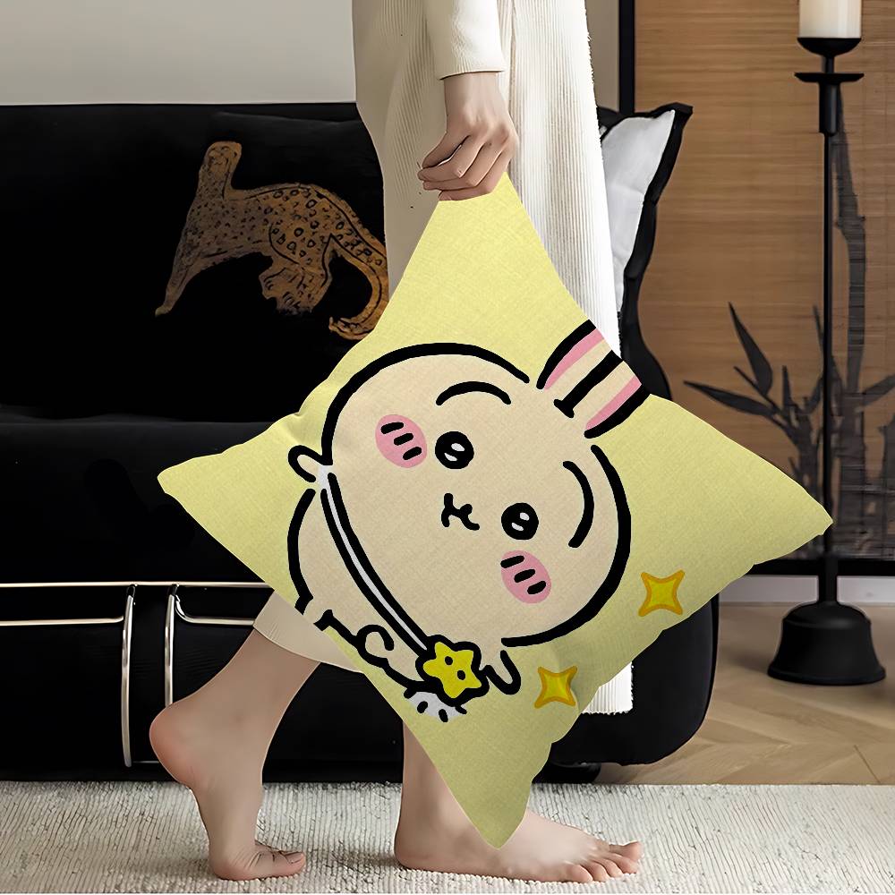 Fashion UUsagi Cartoon Cushion Cover Inches Farmhouse Decor Home Throw Pillow Covers for Couch Decorations