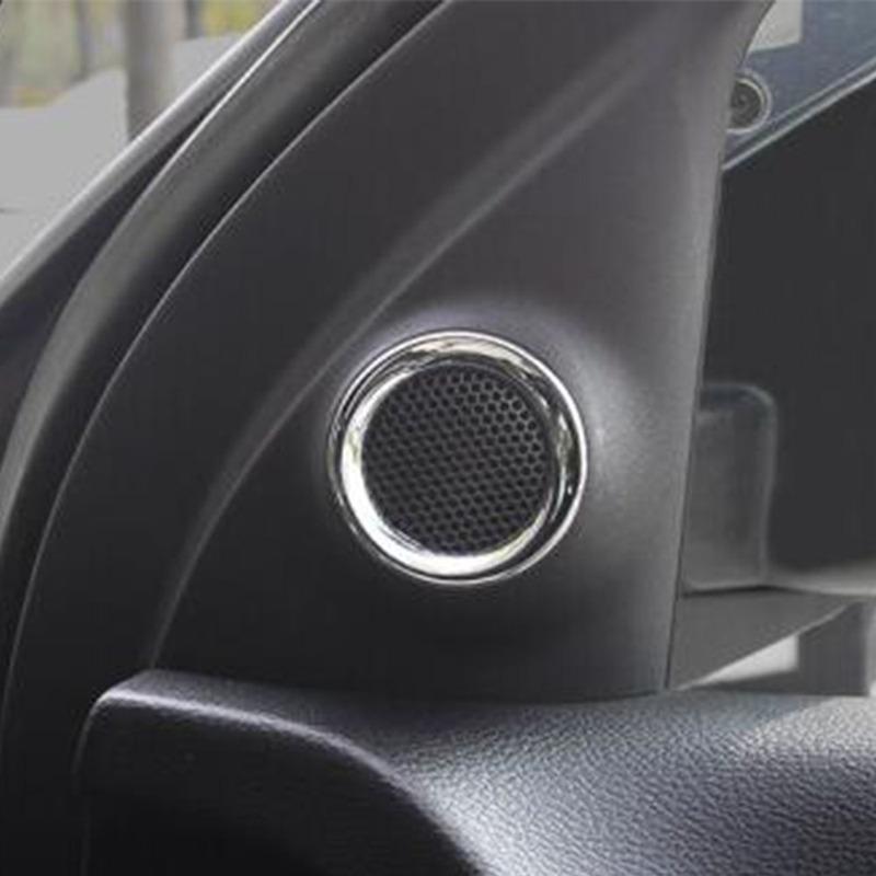 Car Door Audio Loud Speaker Trim Ring Tweeter Frame Cover Stick Lamp For Jeep Grand Cherokee 2014 2015 2016 2017 2018