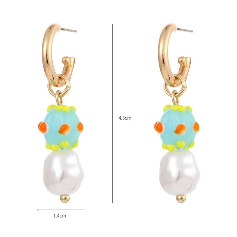 Makersland Vintage Mushroom Earrings Acrylic Irregular Jewelry Accessories Girls Gifts Geometric Earrings for Women