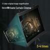 Lupă pentru ecran mobil 3D HD curbat de 12 inchi și suport multifuncțional