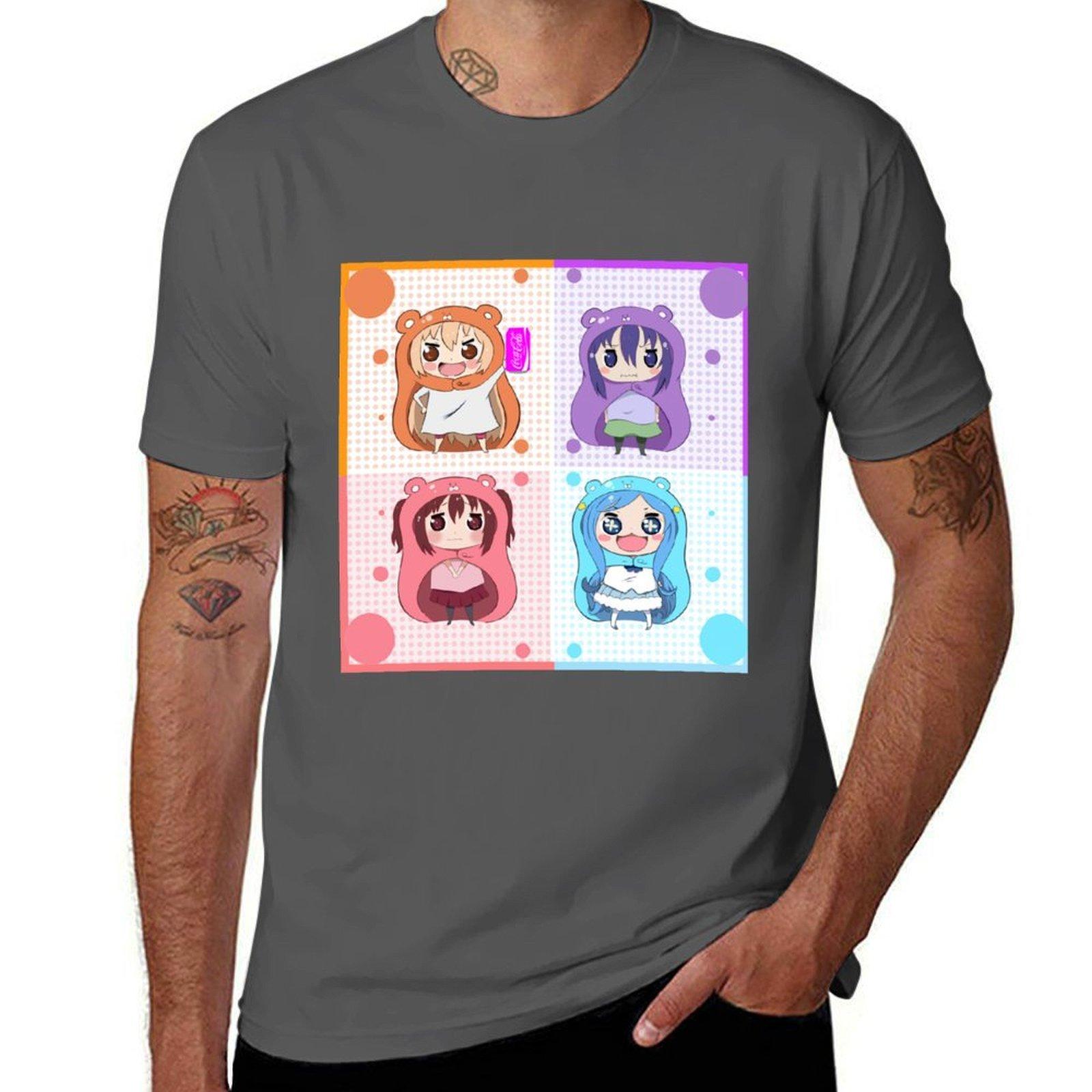 Футболка Himouto Umaru-Chan мужская футболка плотный хлопок аниме футболки для мужчины Футболка 4XL