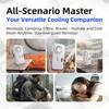 Mini Portable Handheld USB Rechargeable Misting Fan Digital Display Humidifier Outdoor Personal Air Cooler Ventilador Portátil