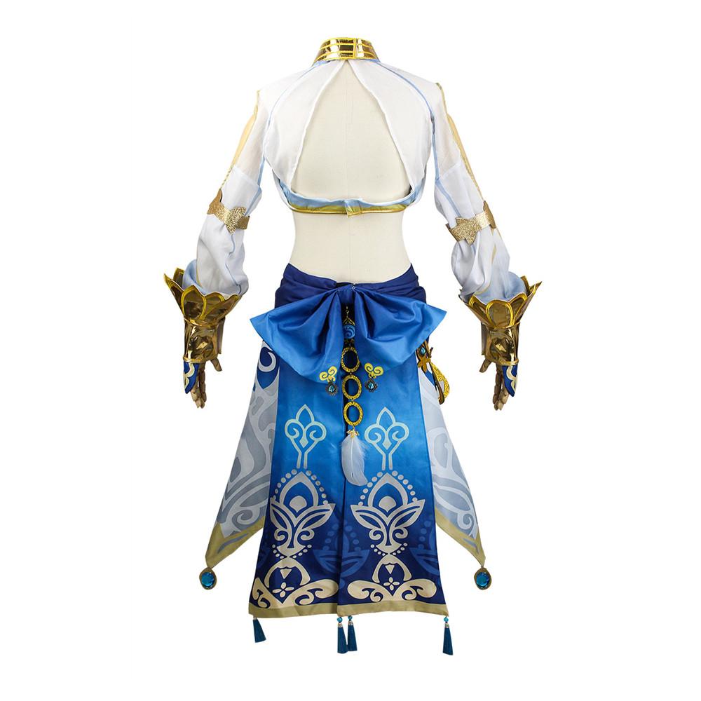 Kostým Nilou Sumeru Hydro Cosplay Kompletní sada Oblečení s tetováním na pokrývky hlavy pro Halloweenské oblečení Comic Anime