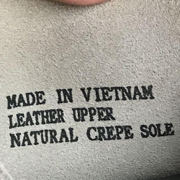 Clarks Originals Suede Leather Desert Boots Beige Size 8.5M 26.5 Crepe Sole(USED)