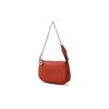 Niche cowhide handbag spring new metal chain design sense bag women's simple commuter versatile underarm bag