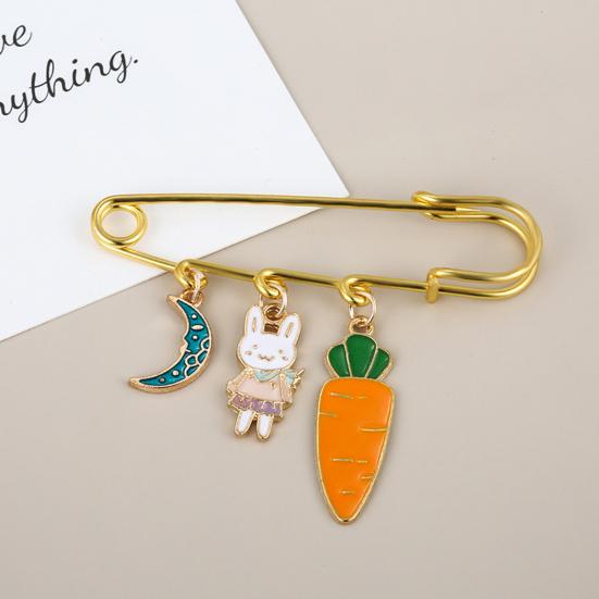 Brooch Pin Creative Shape Rust-proof Clothes Decorative Pin Jewelry Brooch