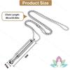 2025 New Necklace Meditation Breathing Stainless Steel Whistle Pendant Anxiety Relief Decompression Necklace Jewelry Accessories