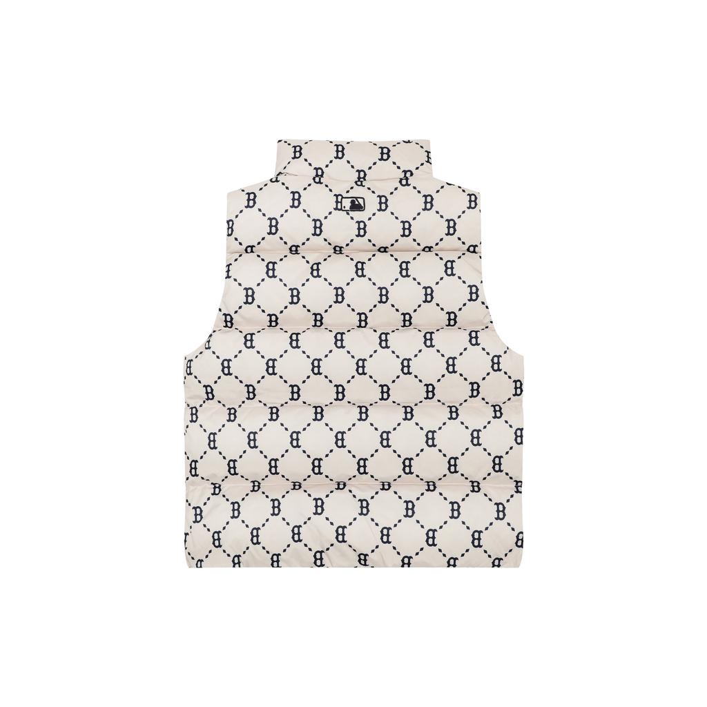 New MLB New York Yankees Old Flower Down Vest Unisex Light Beige 3ADVM2026-43BGL